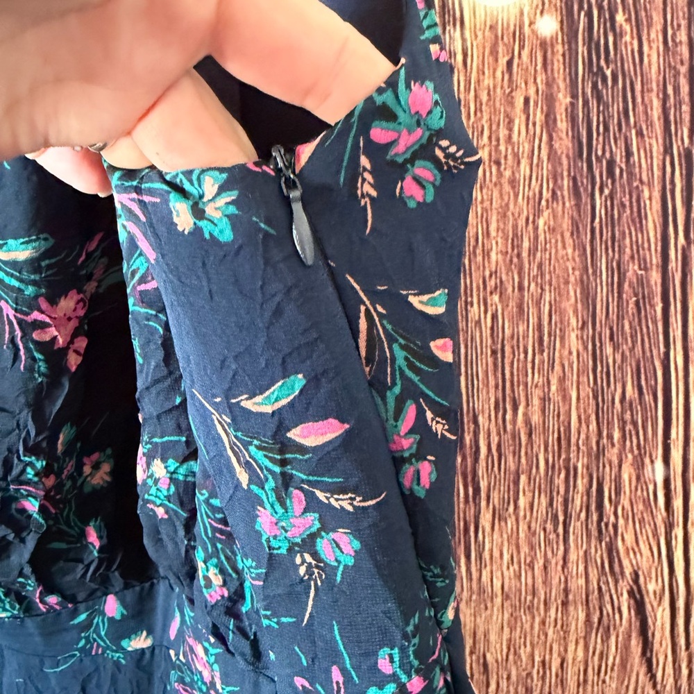 APRICOT Navy Floral Midi Dress - Picture 8 of 8